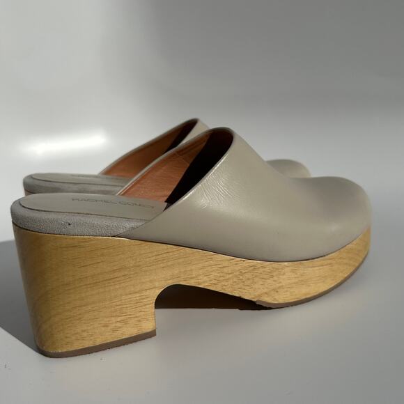 Rachel Comey Blaring Clog Nappa Leather Bone Neutral Grey Taupe Size 9 EUC - Picture 16 of 16